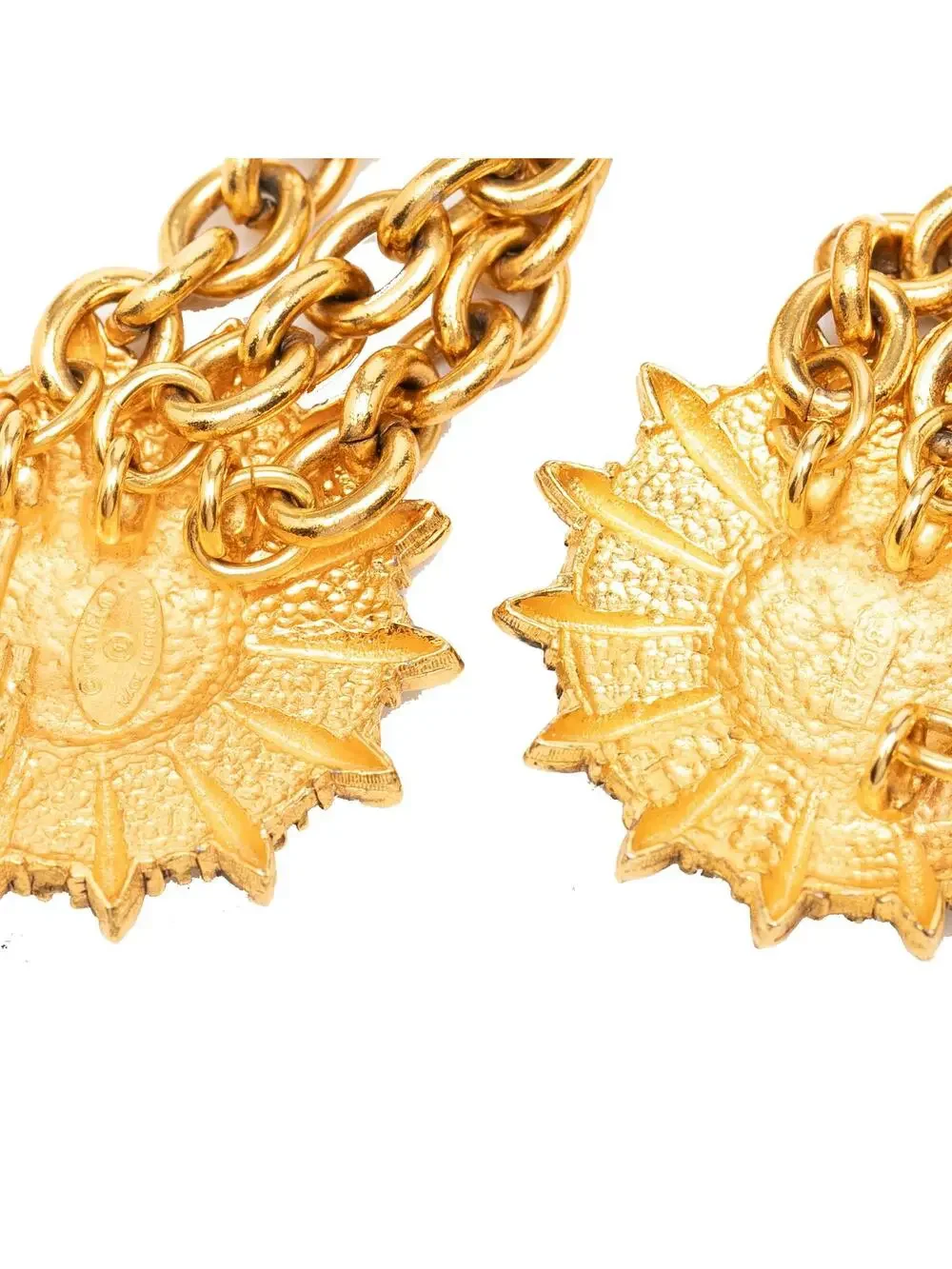 Chanel Cc Gold Plated Sun Medallion #293836C11B